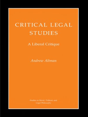 cover image of Critical Legal Studies